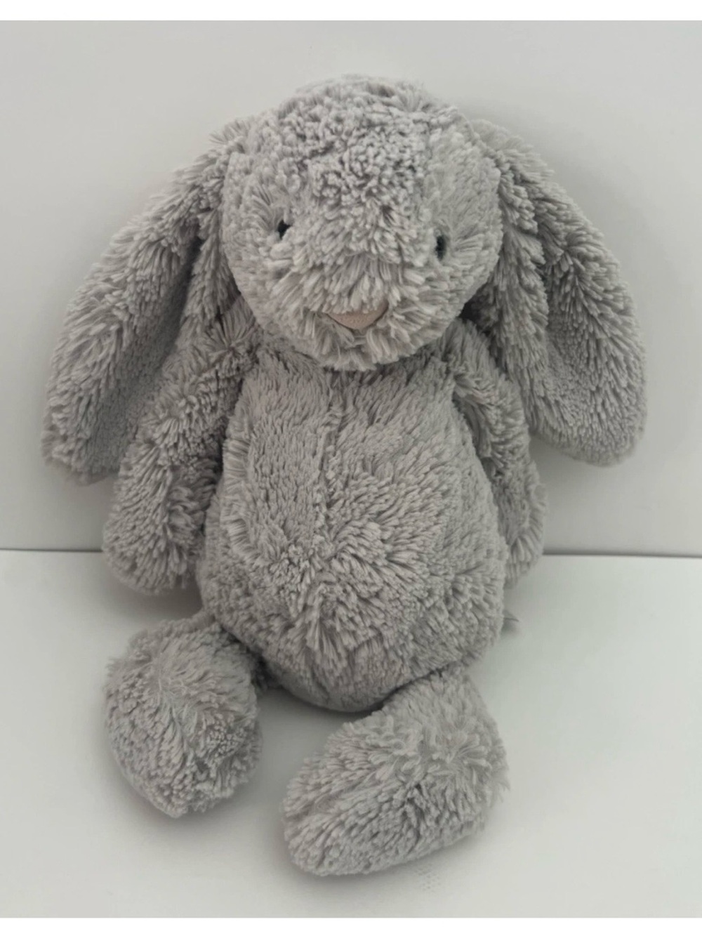 Jellycat London Bashful Bunny Plush Gray Rabbit 10” Medium Soft Grey Toy